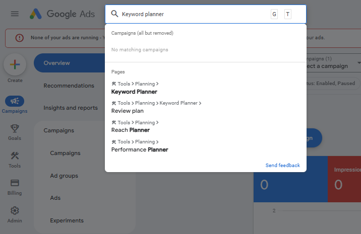Google Keyword Planner